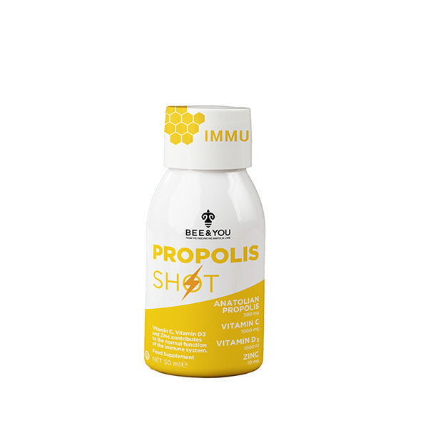 Bee&You immune shots propolis vitamin C 12x50ml - British product