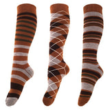 Mens Patterned Wellington Boot Socks (3 Pairs) (6-11) GOODS Superdrug Beige  