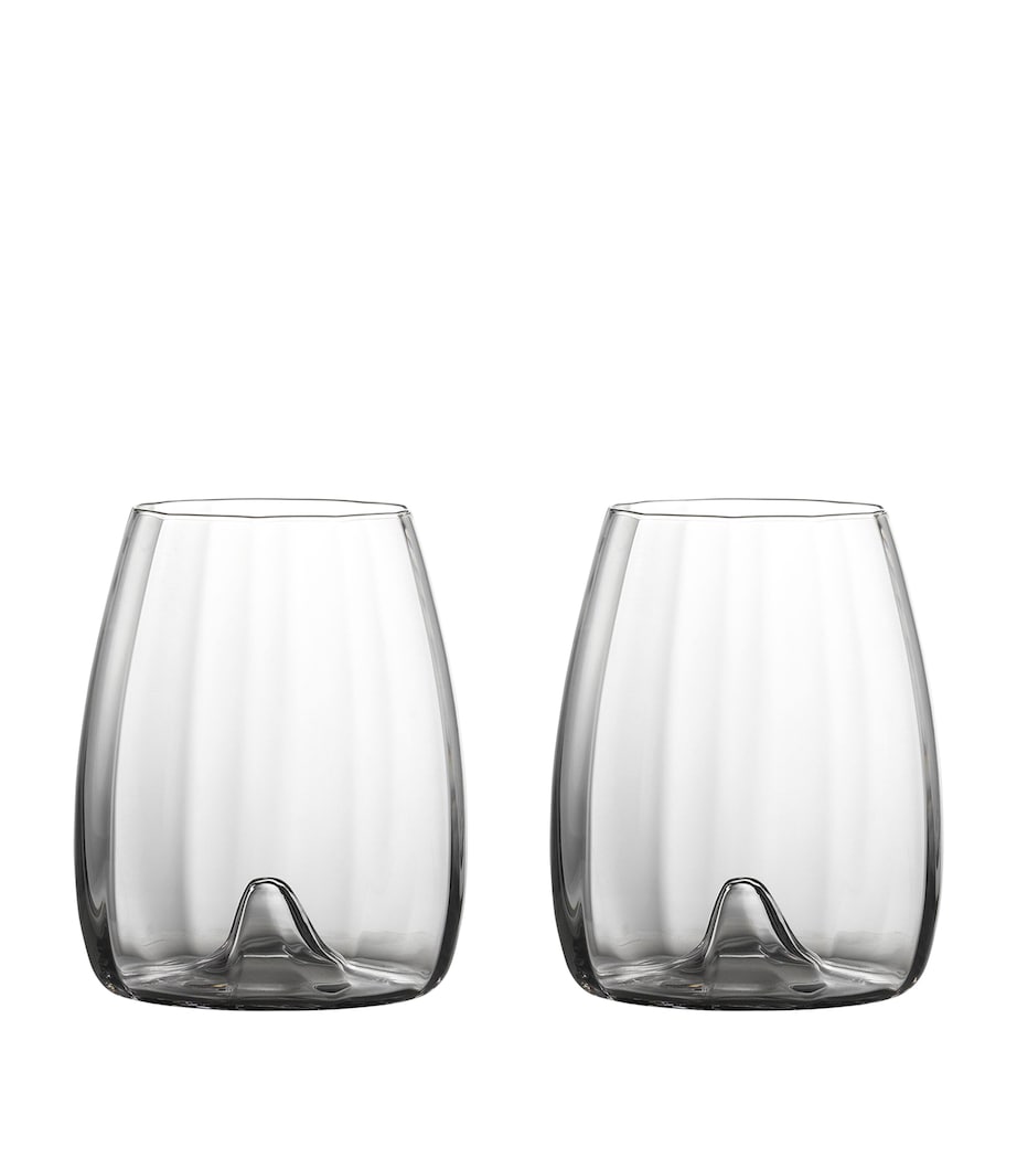 Waterford Elegance Optic stemless wine glasses set of 2 520ml (British brand)