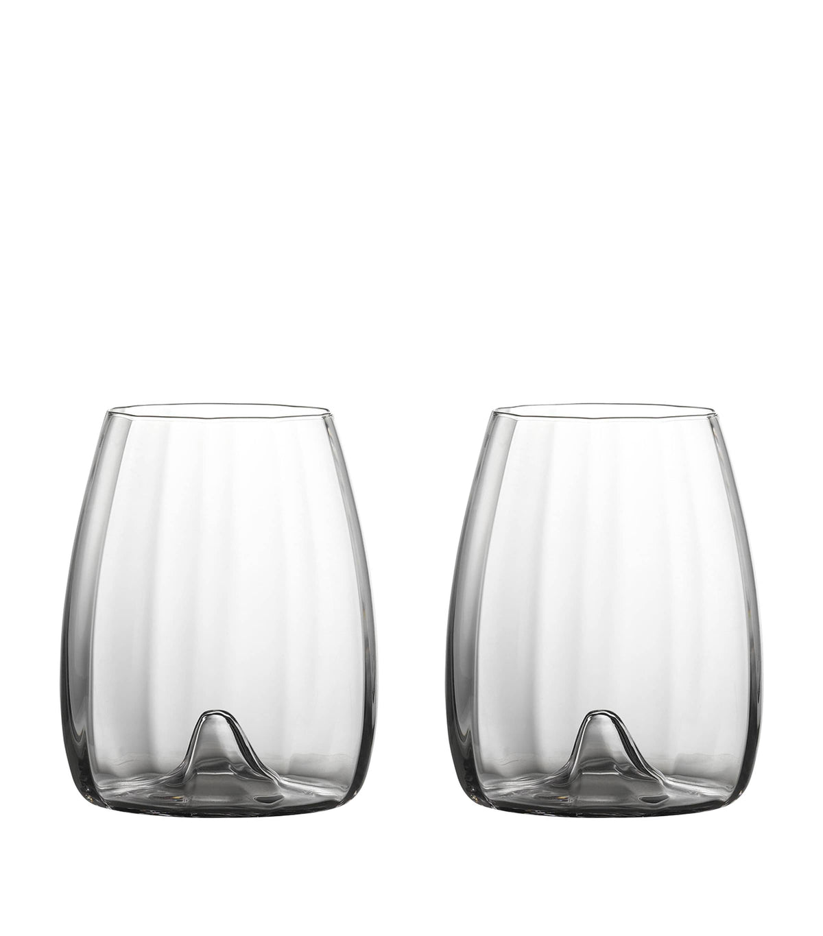 Waterford Elegance Optic stemless wine glasses set of 2 520ml (British brand)