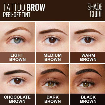 Superdrug Maybelline Tattoo Brow Peel Off Eyebrow Gel Mellombrun- Kjøp online hos McGrocer