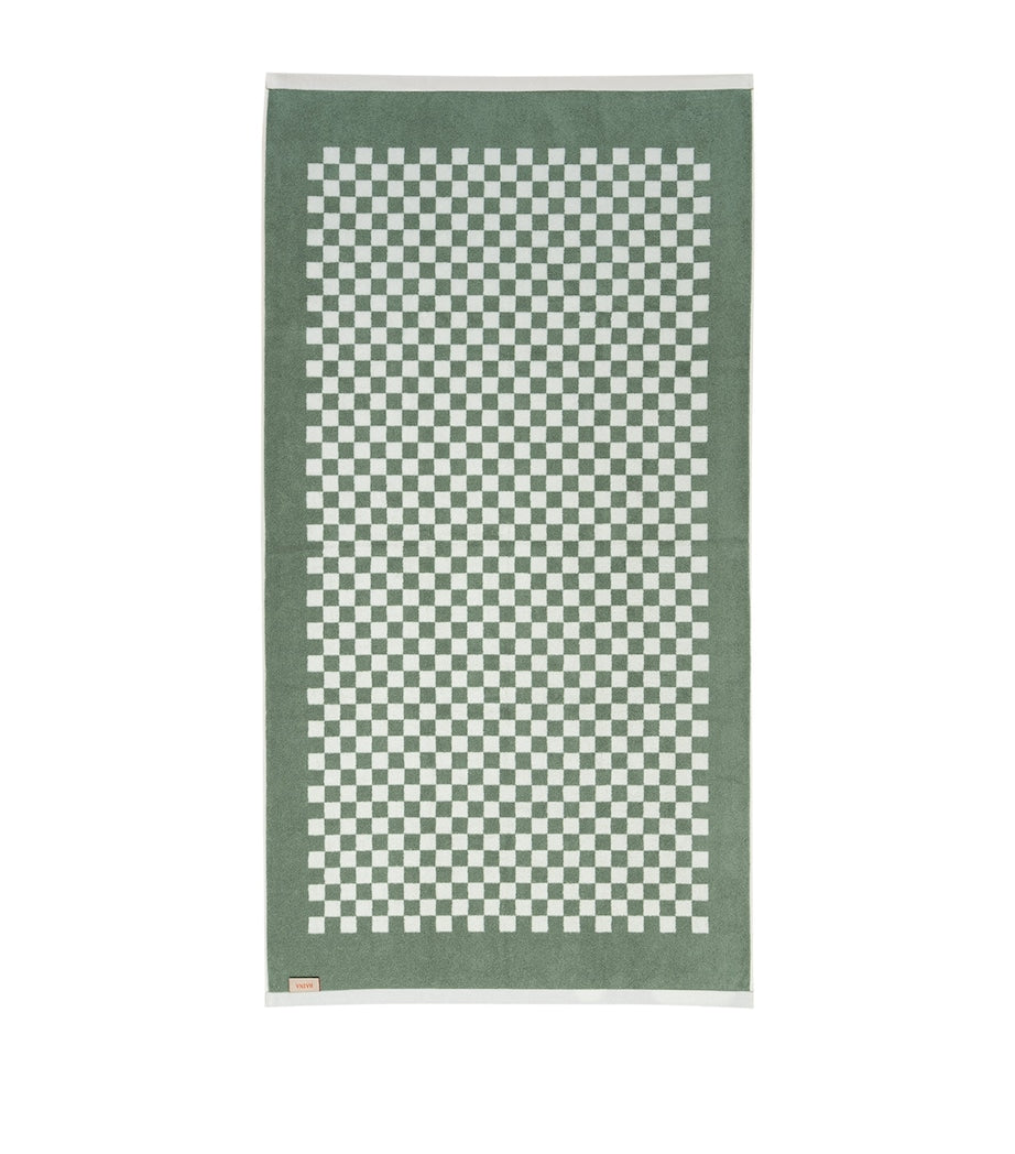 BAINA Check Roman Beach Towel 90cm x 170cm - British product
