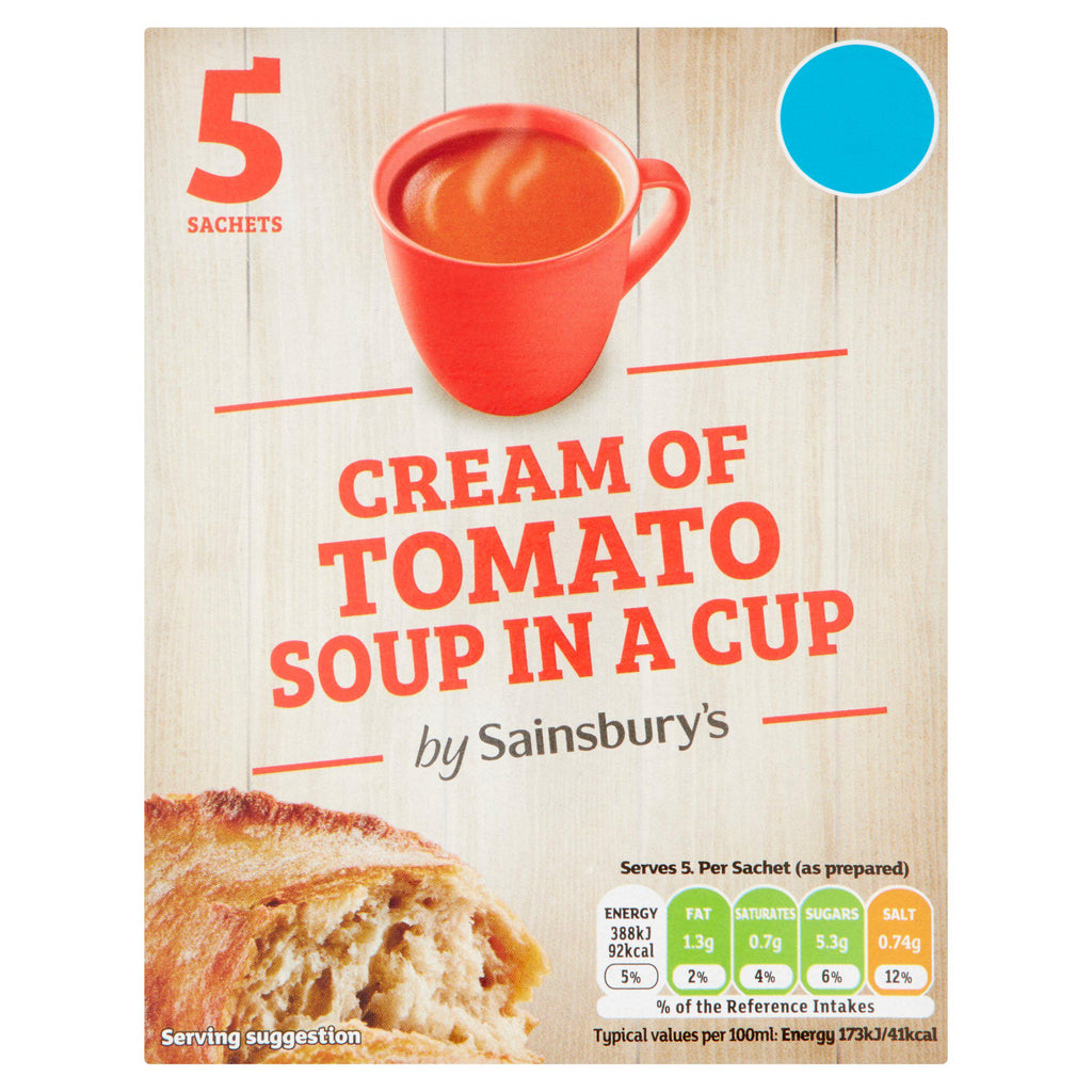 Sainsbury's Cream of Tomato Soup in a Cup x5 24g