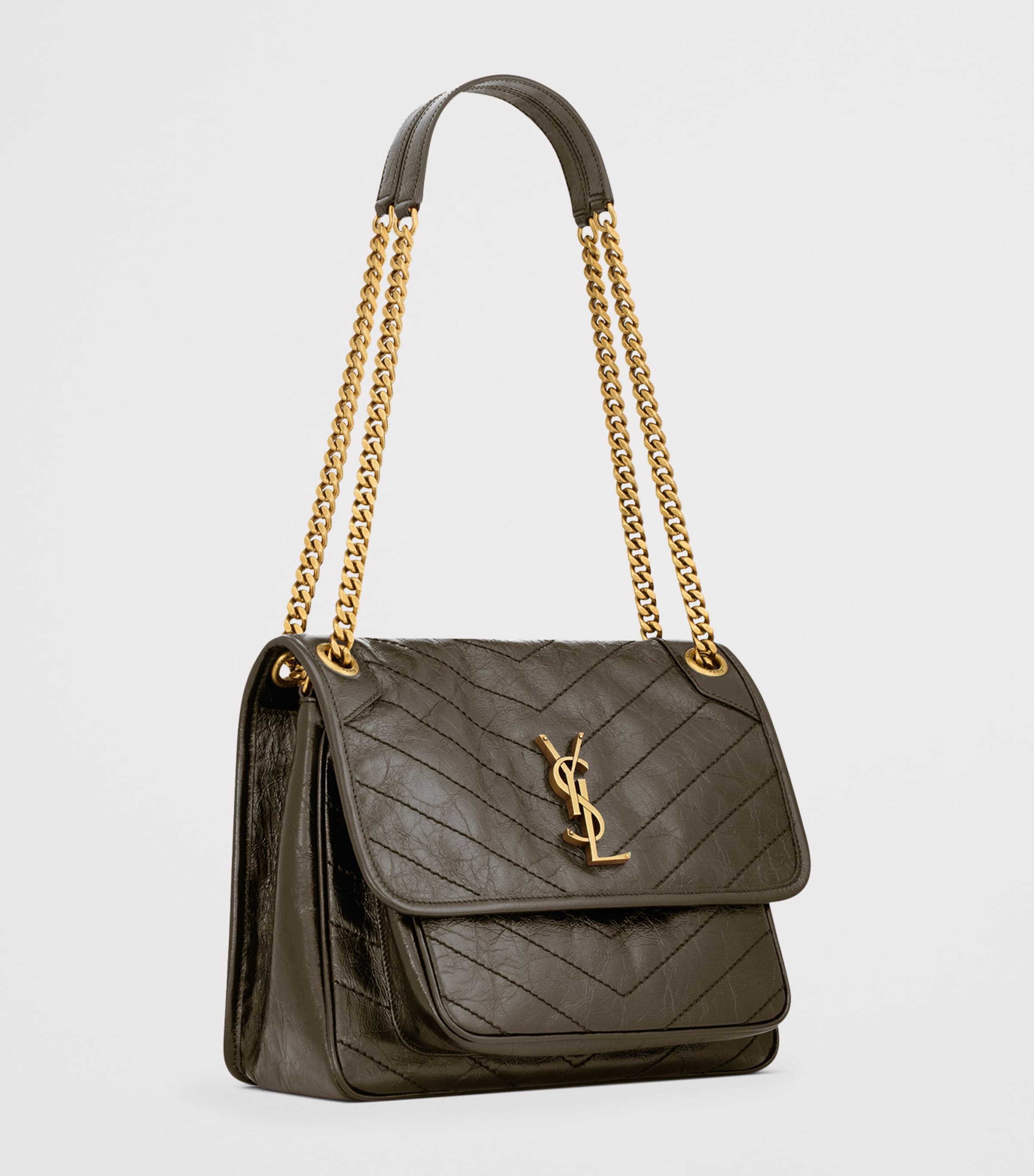 Saint Laurent Niki shoulder bag calfskin leather (British brand)