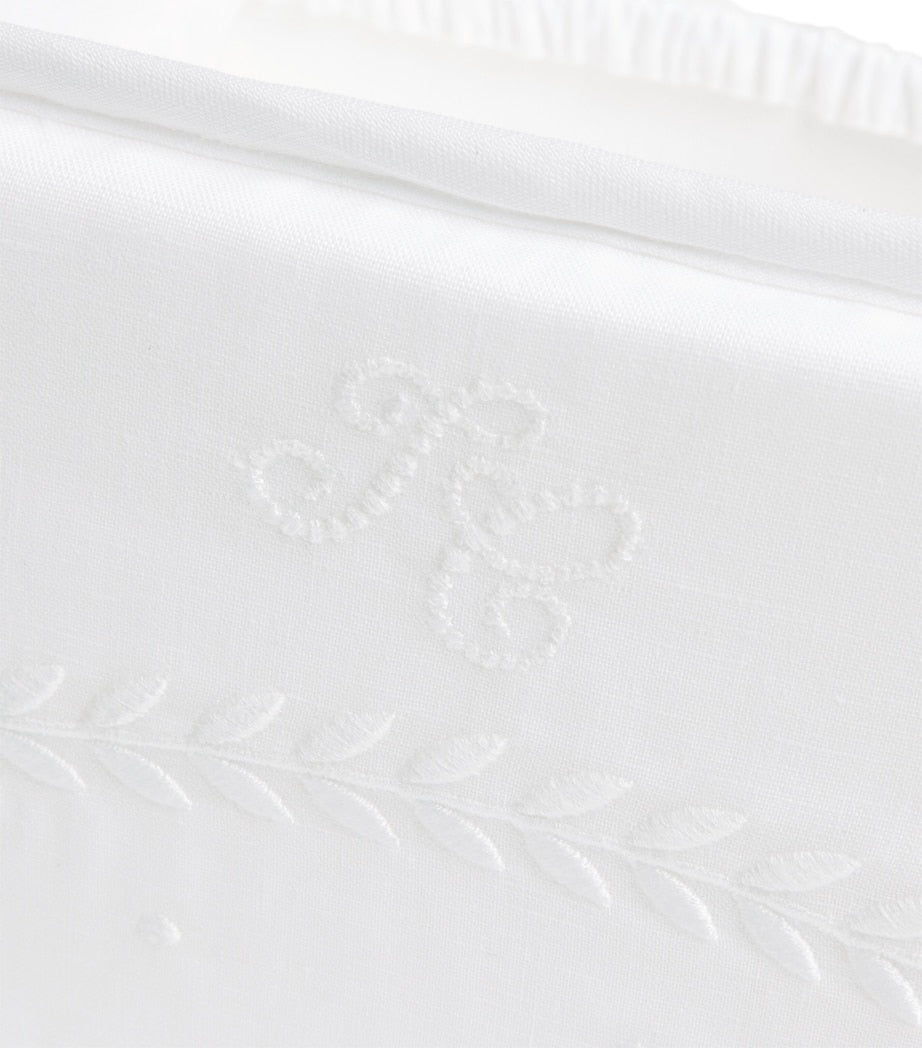 Tartine et Chocolat cotton-linen nursery basket, imported from the UK