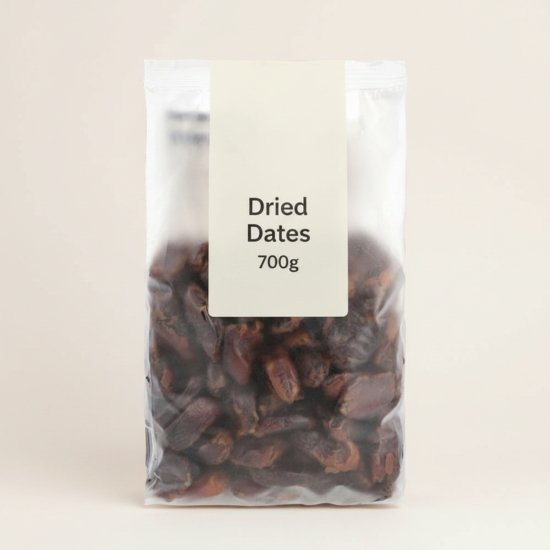 Holland & Barrett Dried Dates 700g bag, UK version