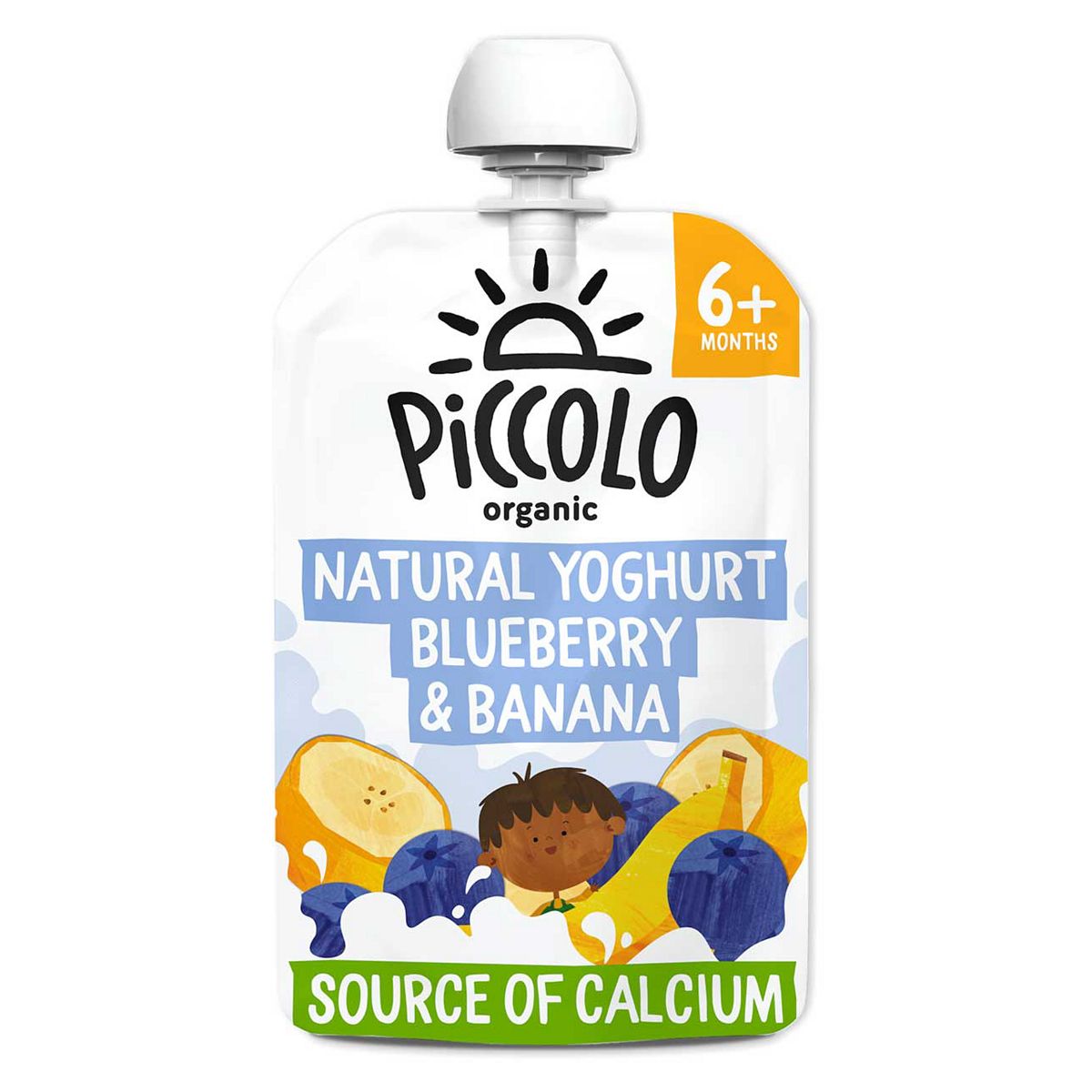 Piccolo Organic natural yoghurt stage 1 blueberry & banana 100g GOODS Boots   