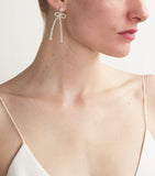 Sophie Bille Brahe bow rosette earrings freshwater pearl 14kt gold - British product