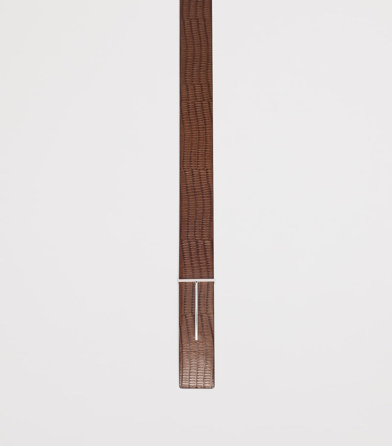 Tom Ford scale-effect calfskin T belt, UK version