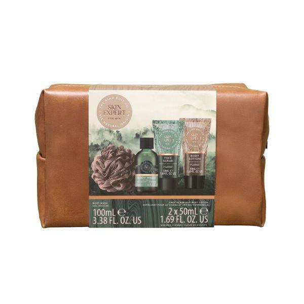 The Kind Edit Co. Skin Expert men's gift set with bag, UK version