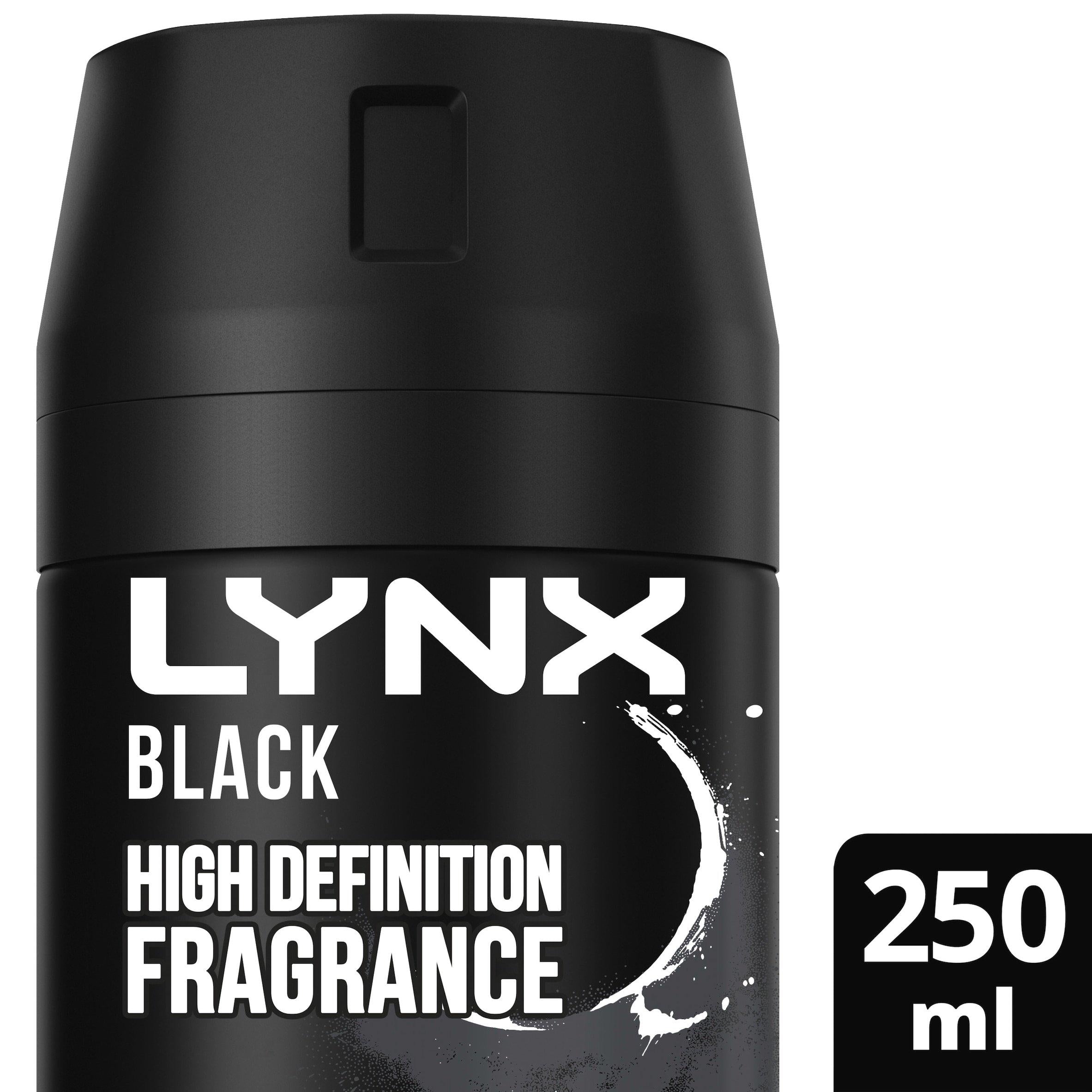 Lynx Black Deodorant & Bodyspray 250ml deodorants & body sprays Sainsburys   