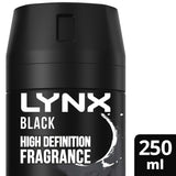 Lynx Black Deodorant & Bodyspray 250ml deodorants & body sprays Sainsburys   