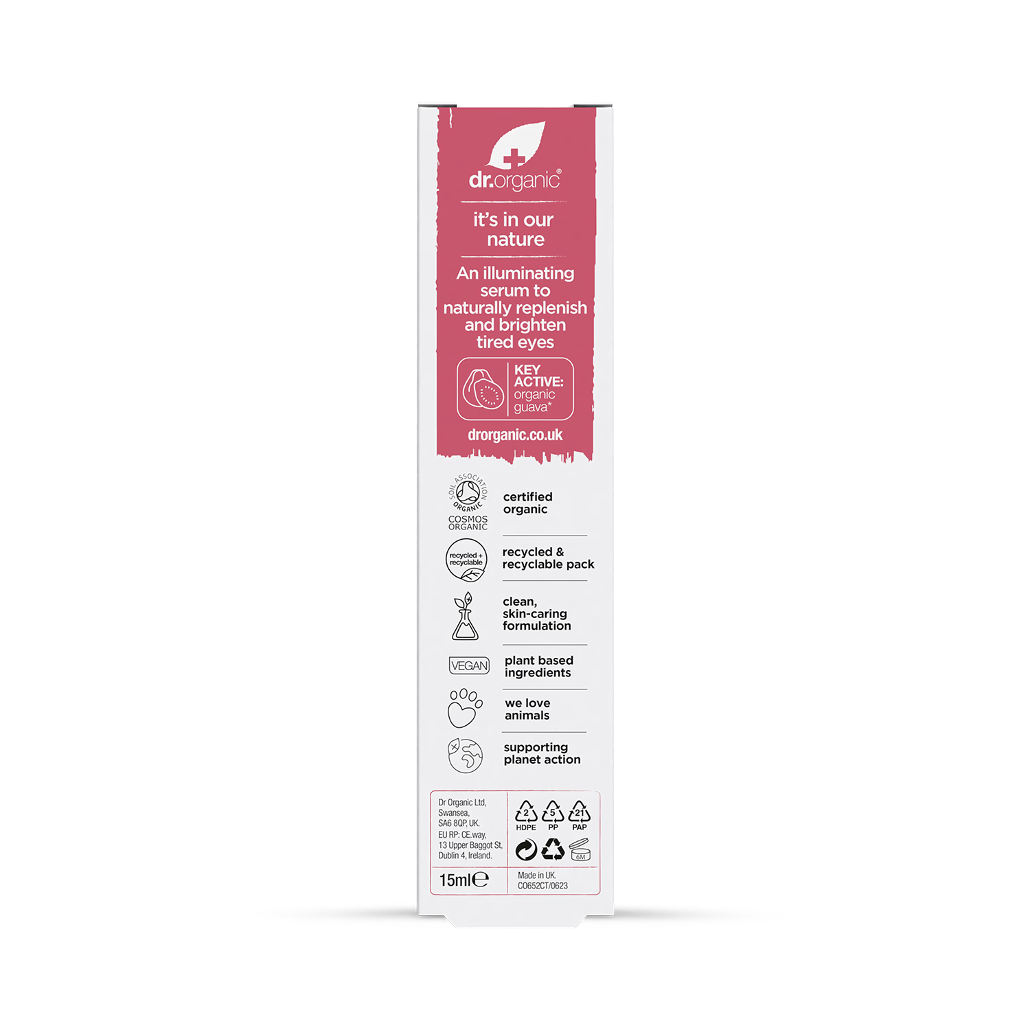 Dr Organic Vitamin C Eye Serum with Guava 15ml - British product