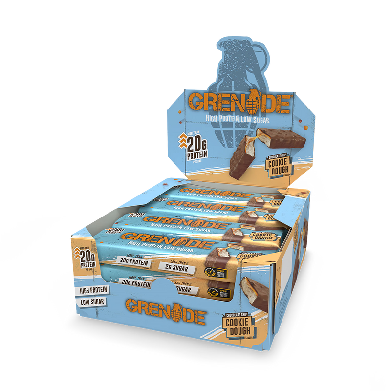Grenade Cookie Dough protein bar 12x60g (British brand)