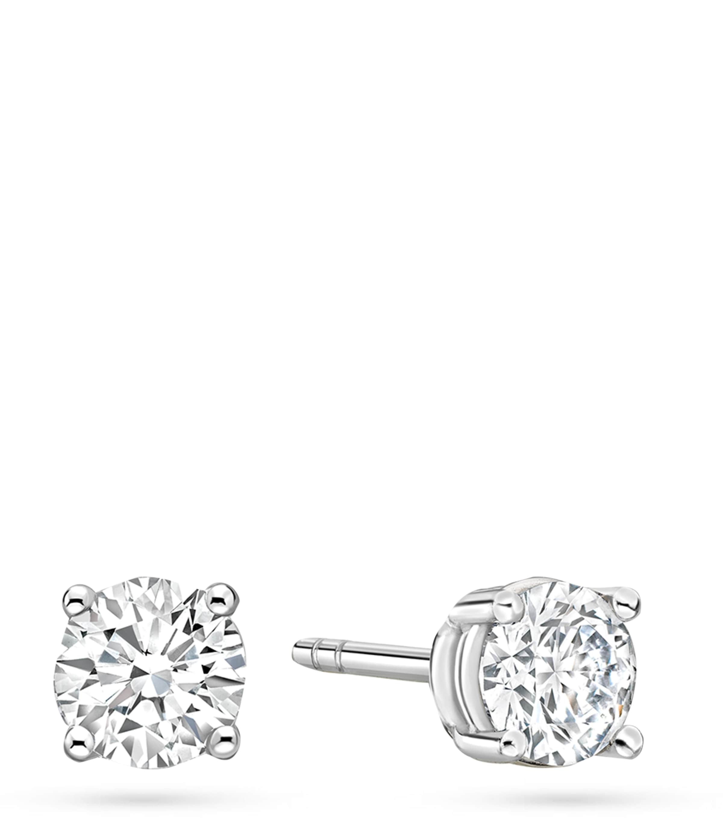 Boodles Platinum and Diamond Classic Stud Earrings - British product