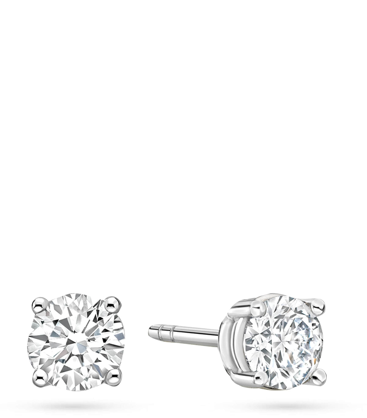Boodles Platinum and Diamond Classic Stud Earrings - British product