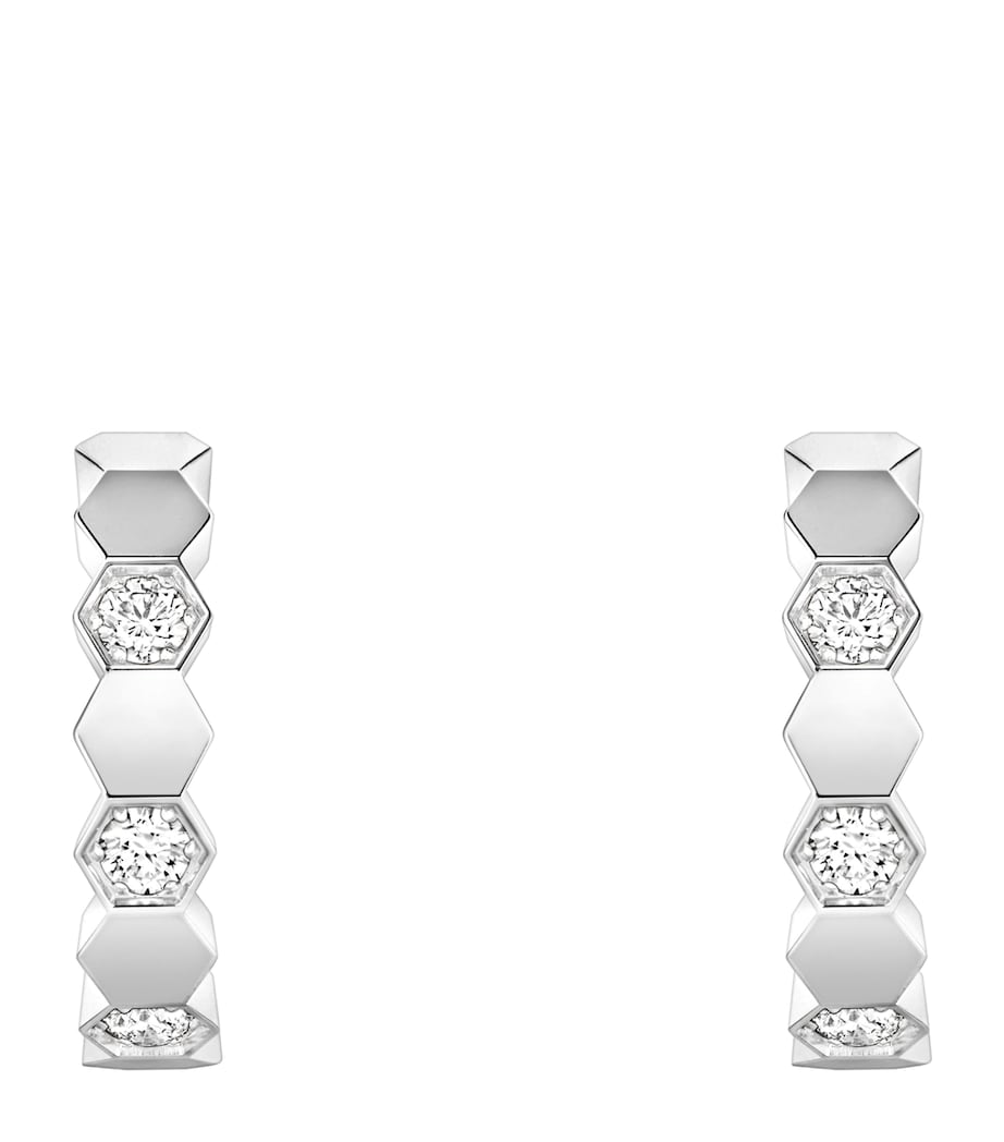 Chaumet hoop earrings white gold diamond, UK version