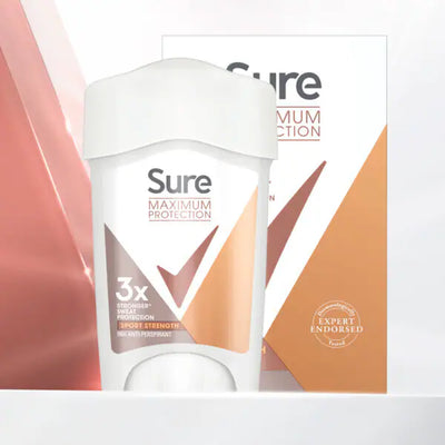 Stick déodorant anti-transpirant crème Sure Maximum Protection Sport Strength 45 ml