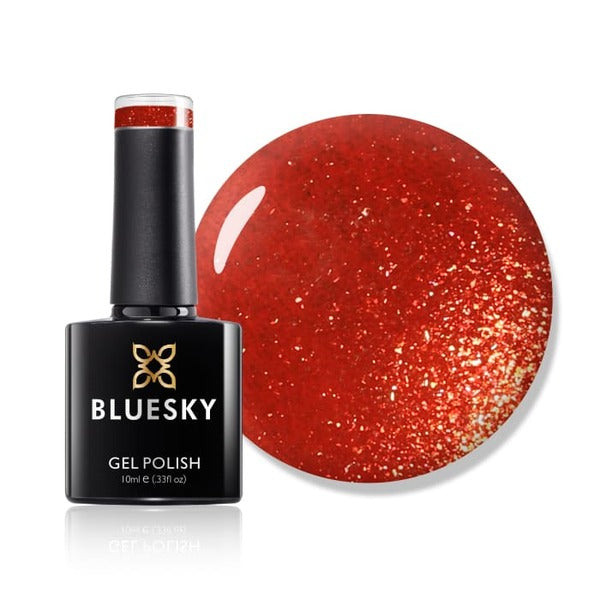 Bluesky Burnt Sienna gel polish bottle - British product