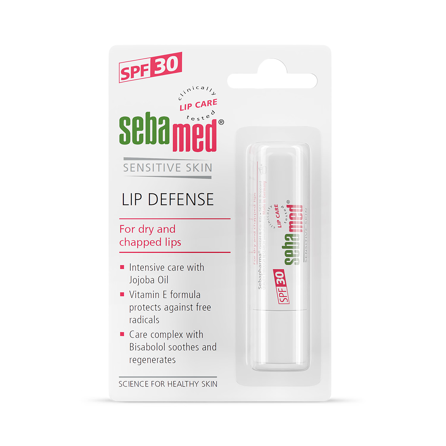 Sebamed Lip Defense Stick SPF30 4.8g, imported from the UK