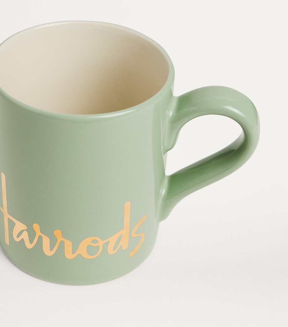 Harrods ceramic logo mug with gold foil - British product