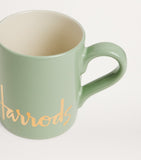 Harrods ceramic logo mug with gold foil - British product