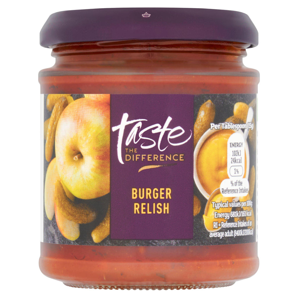 Sainsbury's Burger Relish, Taste the Difference 210g