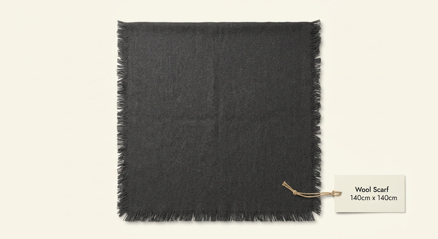 Burberry wool wide check scarf 200cm x 90cm (British brand)