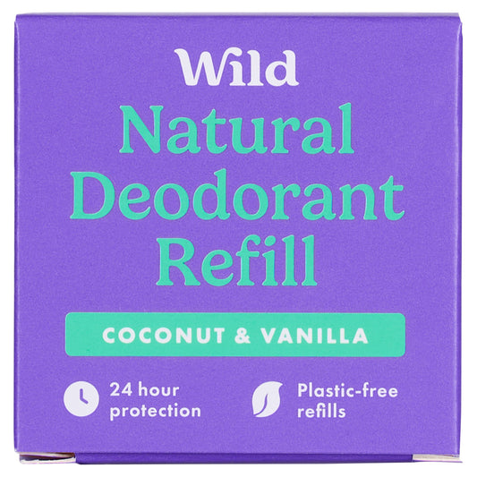 Wild Coconut & Vanilla Natural Deodorant Refill 40g deodorants & body sprays Sainsburys   