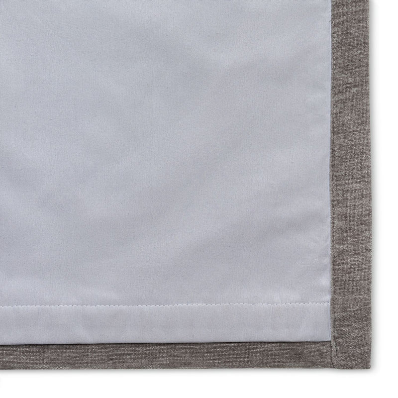 Habitat Thermal Chenille Blackout Eyelet Curtains - Grey - 168x229cm