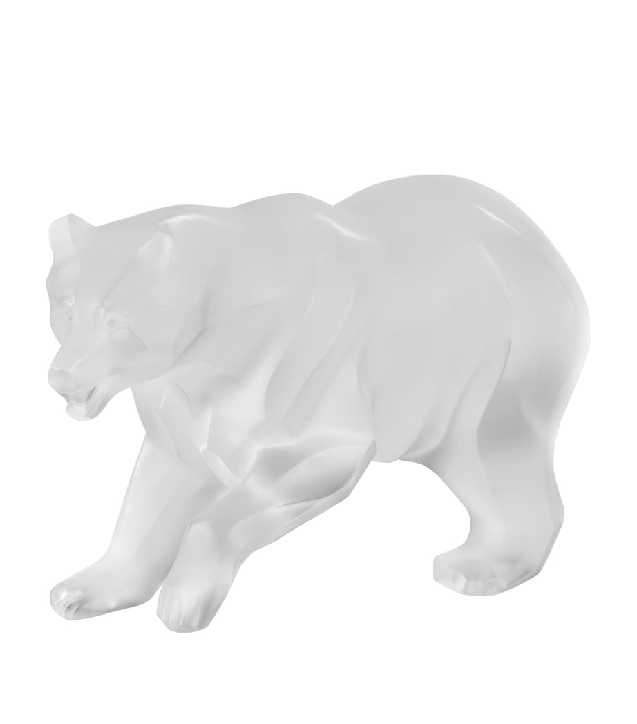 Lalique crystal bear sculpture, UK version