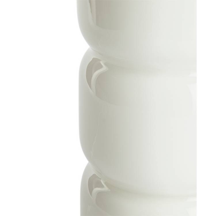 Habitat Parr white glass table lamp, imported from the UK
