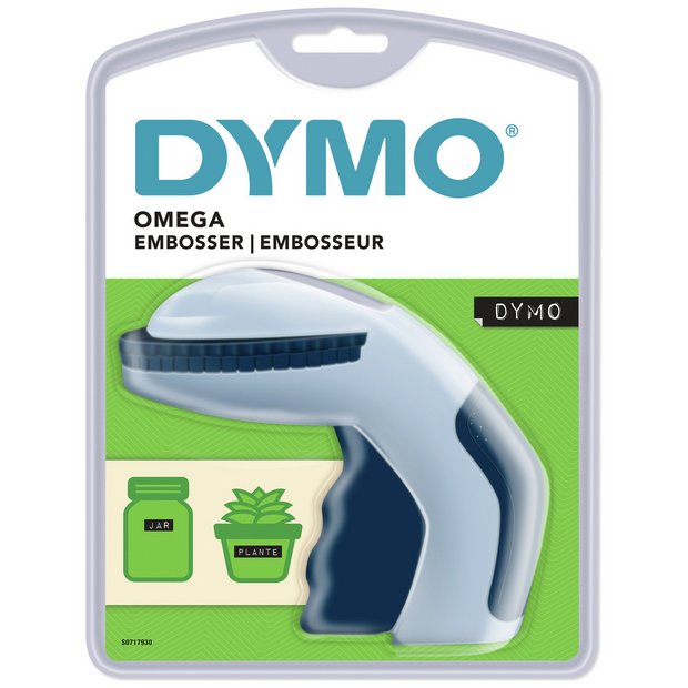 Dymo Omega hand embosser label maker with tape - British product