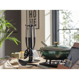 Argos Home 6-piece utensil set with stand black (British brand)