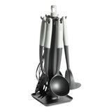 Argos Home 6-piece utensil set with stand black (British brand)