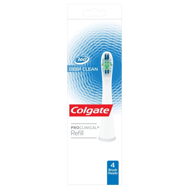 Colgate ProClinical 360 Deep Clean Electric Toothbrush Refill Heads   4 per pack GOODS M&S   