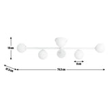 Habitat Alonso bathroom flush ceiling light white, imported from the UK