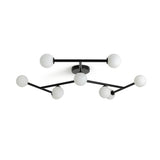 Habitat Alonso 9 light flush ceiling light black white (British brand)