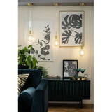 Habitat Lockie brushed brass pendant ceiling light gold, imported from the UK