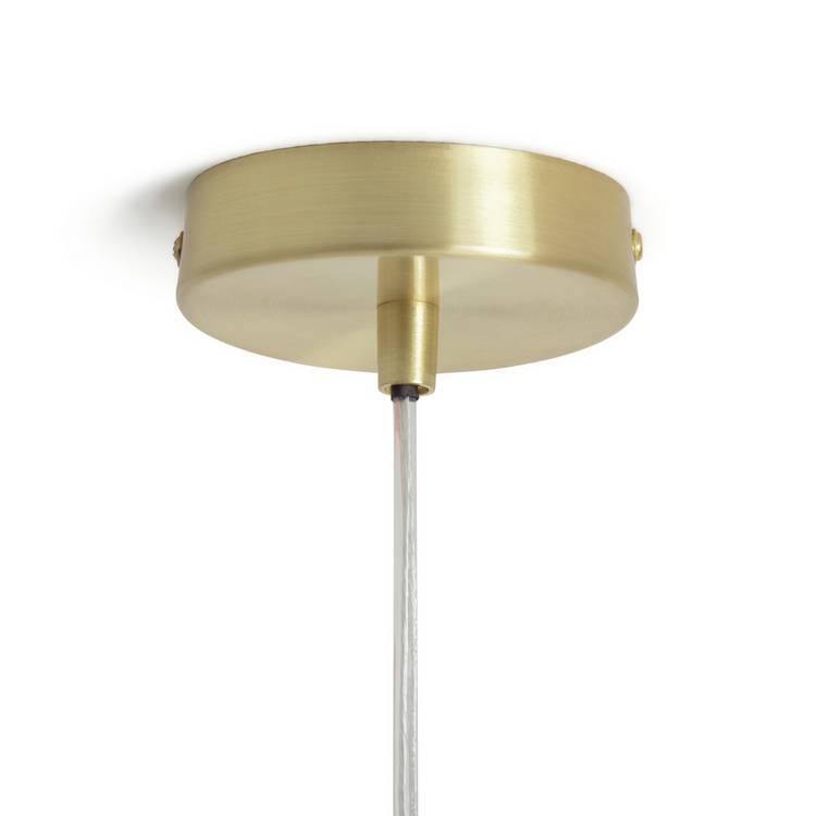 Habitat Lockie brushed brass pendant ceiling light gold, imported from the UK