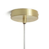 Habitat Lockie brushed brass pendant ceiling light gold, imported from the UK