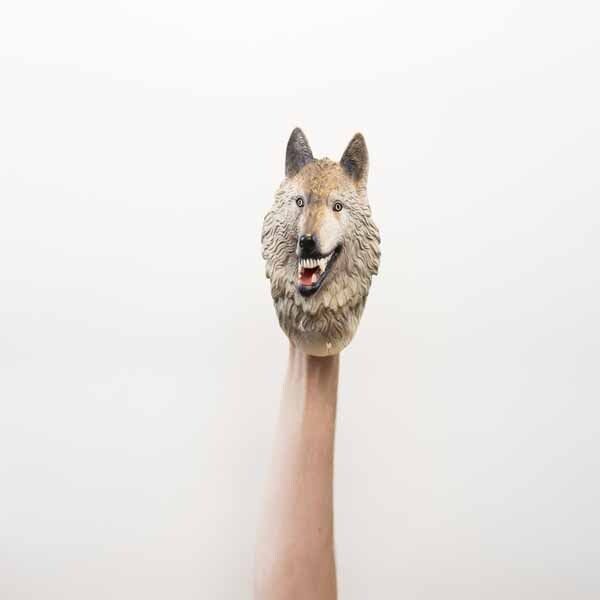 Wild Thingz wolf hand puppet (British brand)