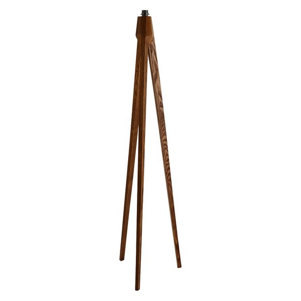 Habitat tripod floor lamp walnut stain, imported from the UK