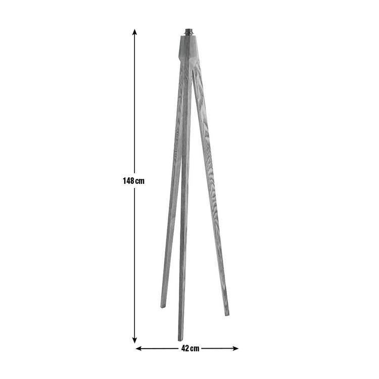 Habitat tripod floor lamp walnut stain, imported from the UK