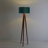 Habitat tripod floor lamp walnut stain, imported from the UK