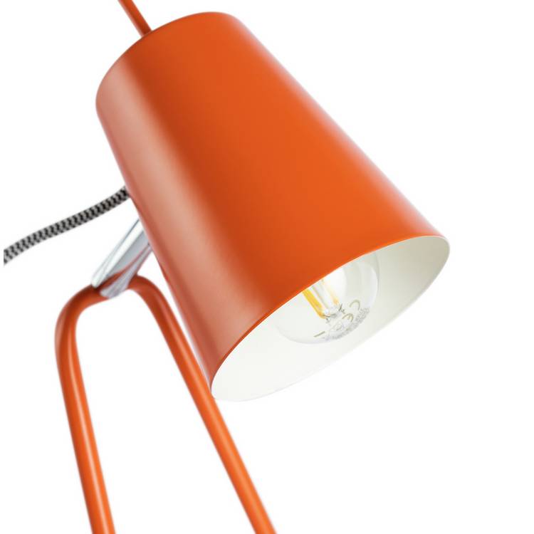 Habitat Lizzie desk lamp orange imported from the UK