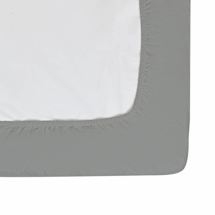Habitat Cool Cotton Lyocell dove grey fitted sheet single (British brand)