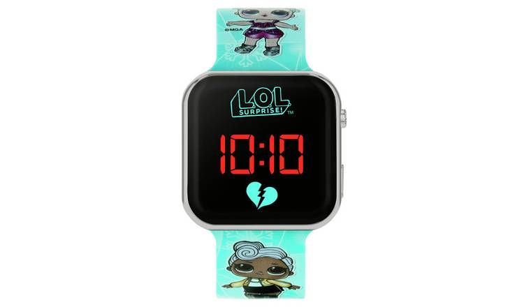 LOL Surprise Kid's Digital Blue Silicone Strap Watch GOODS Argos