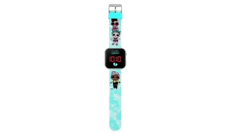 LOL Surprise Kid's Digital Blue Silicone Strap Watch GOODS Argos