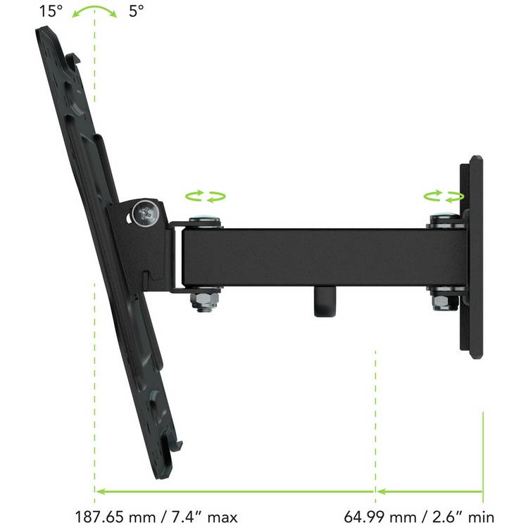 AVF multi-position TV wall bracket up to 43 inch, imported from the UK